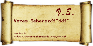 Veres Seherezádé névjegykártya