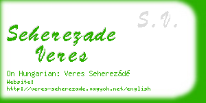 seherezade veres business card